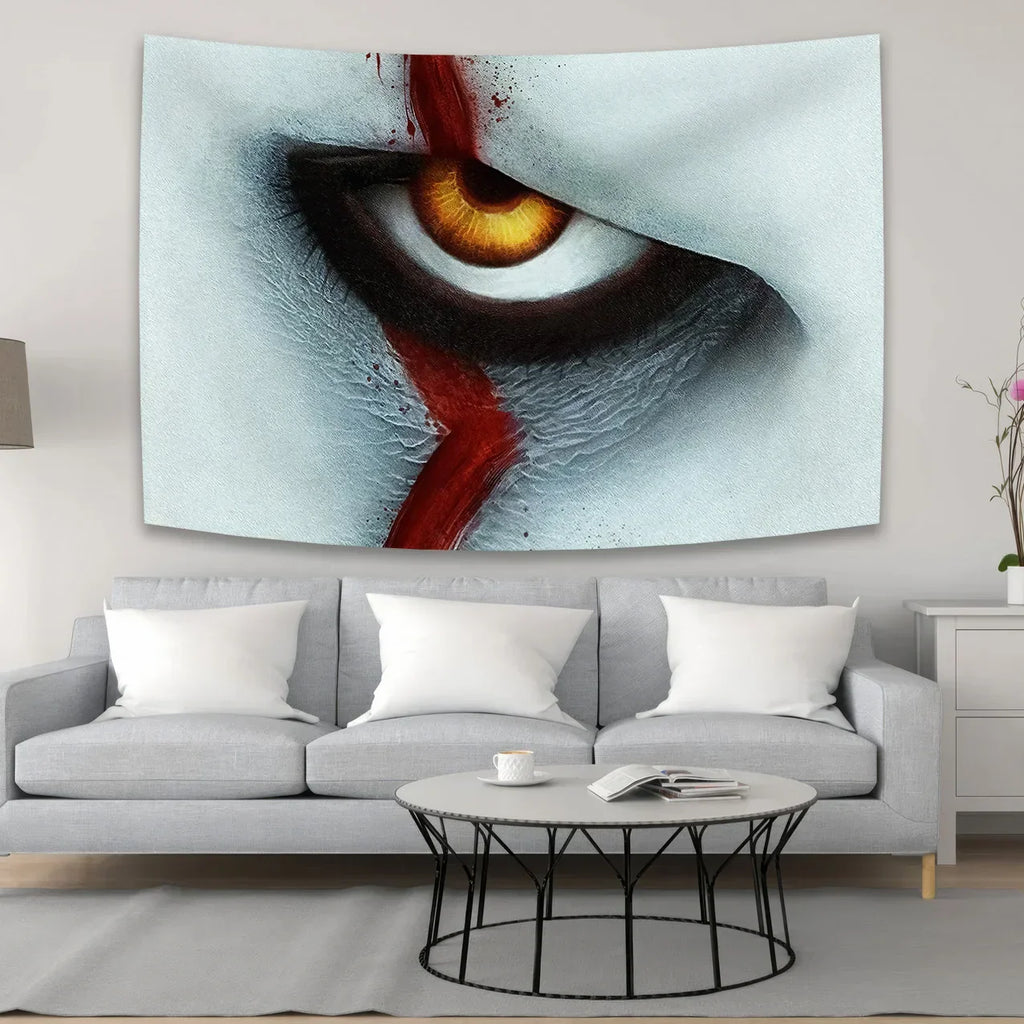 ستائر تابستري بتصميم هالويين مخدرة من DecorBites™ لديكور المنزل بلمسة أفلام الرعب