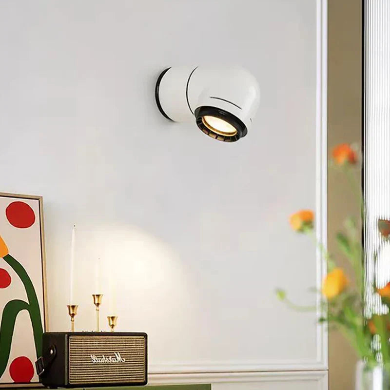 مصباح حائط LED ديكوربايتس™ أبيض أحمر PVC 4000K بتصميم عصري لغرفة النوم وغرفة المعيشة