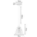 مصباح سقف متدلي DecorBites™ Iron Cage Ring Chandelier للمطبخ وغرفة المعيشة