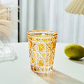 DecorBites™ 310ml Hand-carved Heavy Whiskey Glass Tumbler Cup