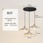 Japanese Wabi-Sabi Cream Wood Pendant Light