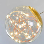 Modern Crystal Multi-Ring Pendant Light in Brushed Steel