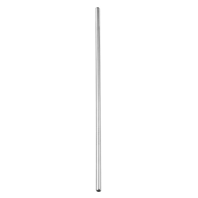 DecorBites™ 304 Stainless Steel Reusable Straws Set for Drinks - Eco-Friendly Metal Curved & Straight