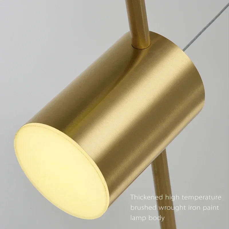 DecorBites™ Dimmable LED Ceiling Chandelier for Living Room & Kitchen - Modern Hanging Light Fixture