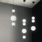 Modern Glass Globe 3-Light Pendant Chandelier