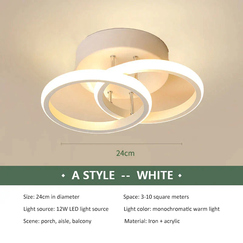 ثريا سقف LED DecorBites™ مصباح غرفة نوم حديث ديكور داخلي إضاءة مثبتة على السطح