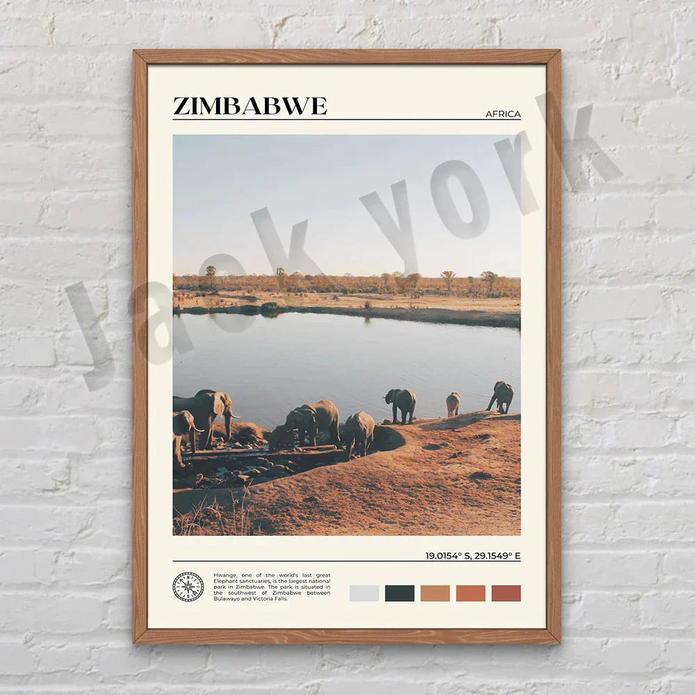 DecorBites™ Africa Landscape Posters Collection