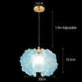 Nordic French Cream Acrylic Flower Pendant Light