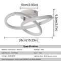 DecorBites™ Acrylic LED Chandelier RC Dimming Modern Ceiling Lamp for Living Dining Room
