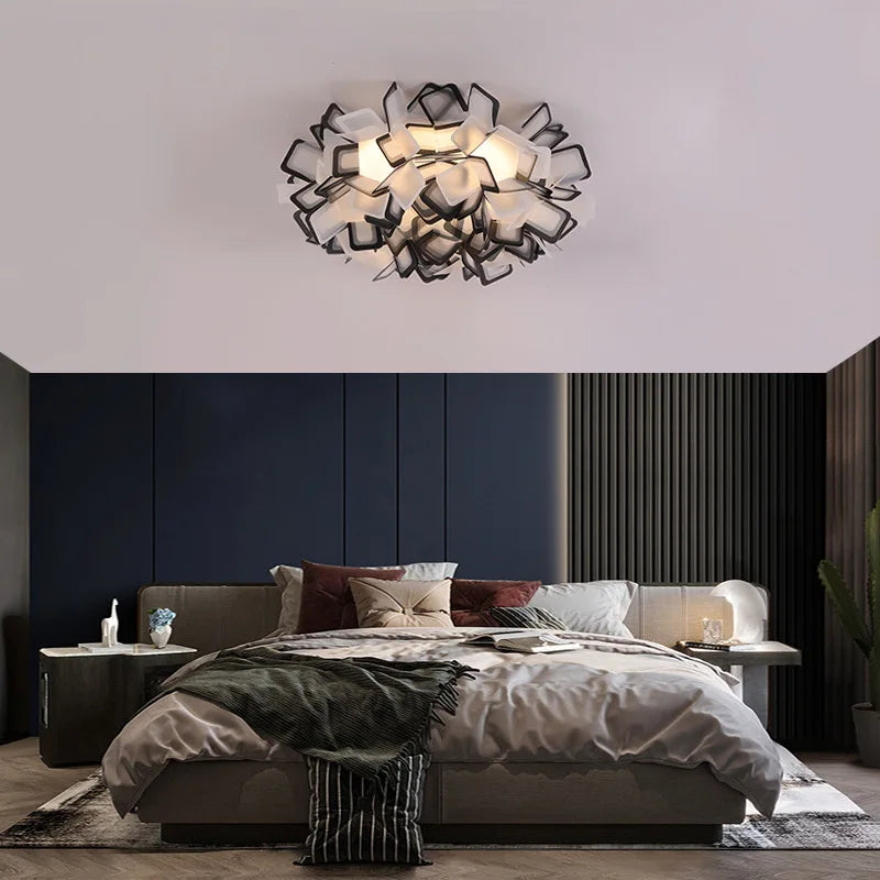 مصباح سقف مُعلق LED على شكل زهرة DecorBites™ لغرفة المعيشة وغرفة النوم