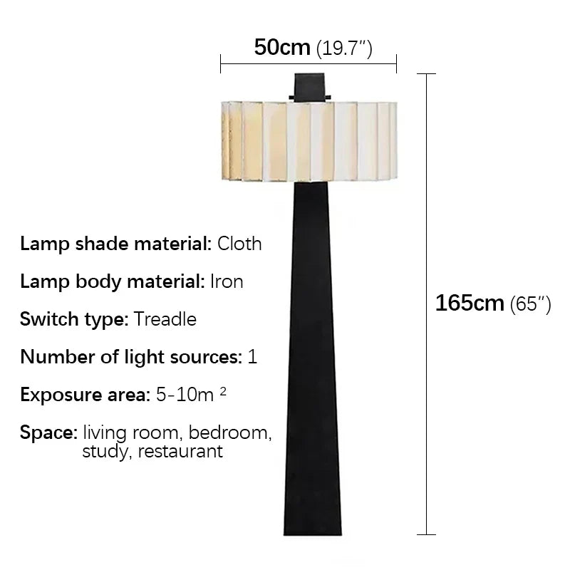مصباح أرضي LED من DecorBites™: تصميم نورديك عصري لغرفة المعيشة وغرفة النوم بالمنزل
