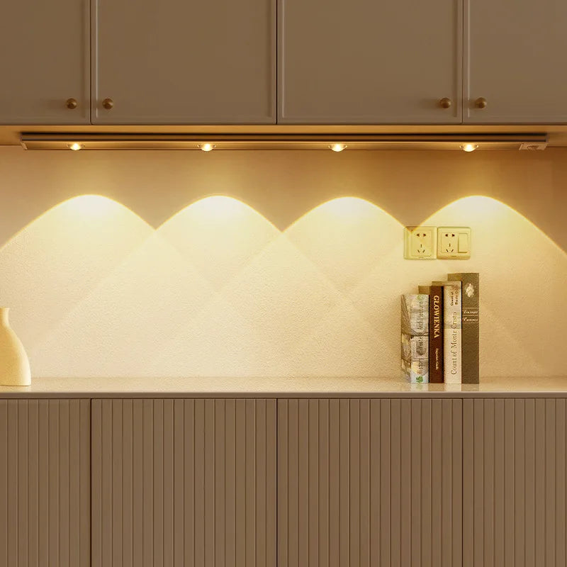 مصابيح خزانة DecorBites™ LED مستشعر حركة قابلة لإعادة الشحن عبر USB مصباح مطبخ لاسلكي