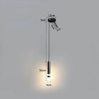 Modern Long Double Spotlight Pendant Light in Black/Gold