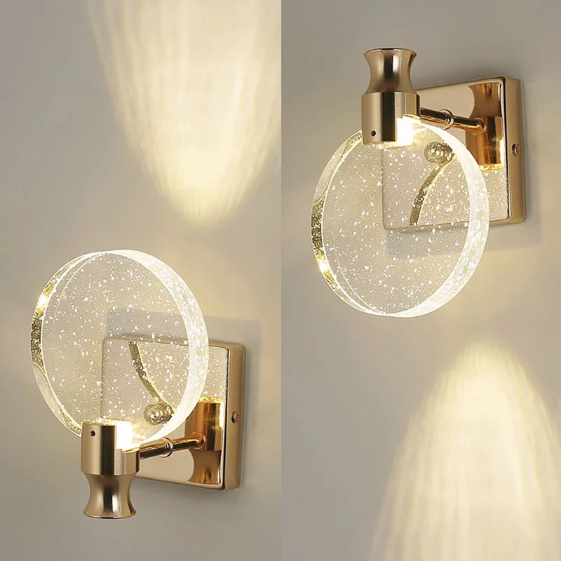 DecorBites™ Crystal Bubble Wall Lamp: Modern Luxury Lighting for Bedroom, Living Room, and Aisle