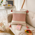 DecorBites™ Geometric Tufted Tassel Cushion Cover 30x50cm