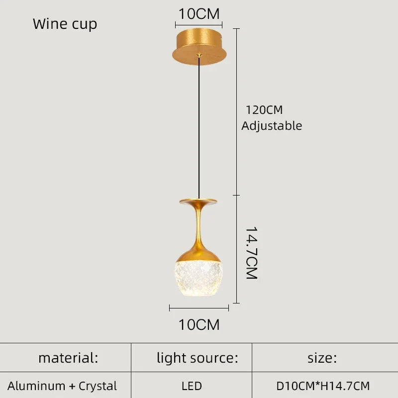 DecorBites™ Crystal LED Chandelier for Dining Room Decor