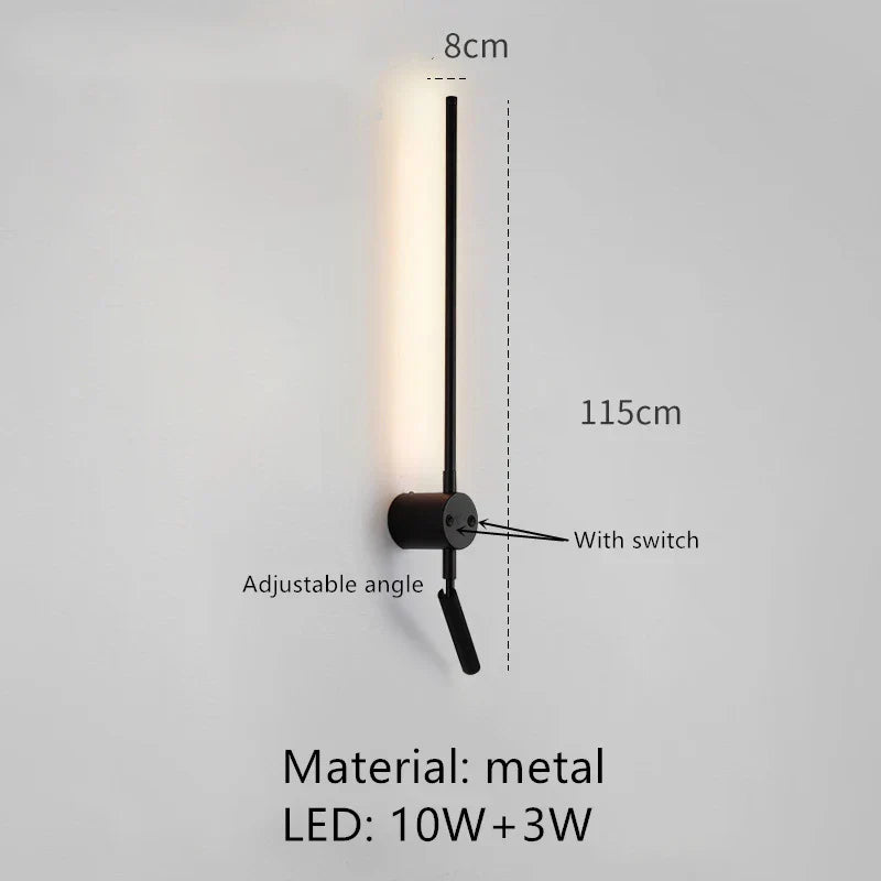 DecorBites™ Adjustable Angle LED Wall Lamp 3000K Sconces for Bedside Reading