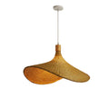 DecorBites™ Bamboo Wicker Chandelier Ceiling Hanging Lamp Dining Room Pendant Light