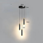 Modern Long Double Spotlight Pendant Light in Black/Gold