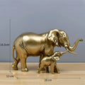 DecorBites™ Elephant Art Decor 2pcs Lucky Elephant Sculpture for Home Living Room Decor