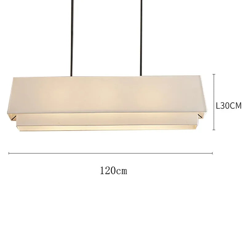 مصباح تعليق DecorBites™ الياباني المتدرج: غطاء قماش بسيط لغرفة المعيشة ومنضدة المطبخ