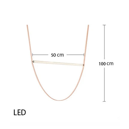 Contemporary Leather Belt Dimmable LED Pendant Light