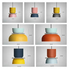 Macaron Acrylic Pendant Light With Iron Shade