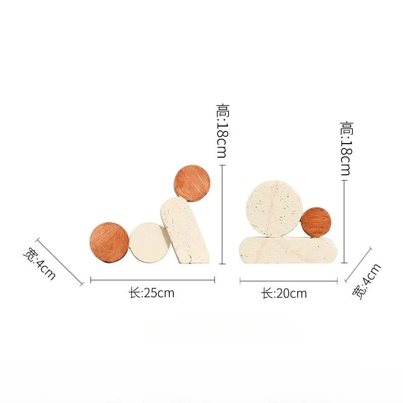 DecorBites™ Geometric Circle Resin Handicrafts - Hollowed-out Stone Figurines