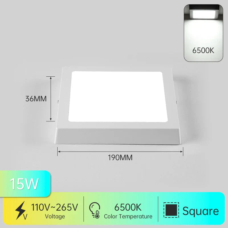 مصباح لوح الثريا السقفية LED من DecorBites™ لإضاءة ديكور المنزل