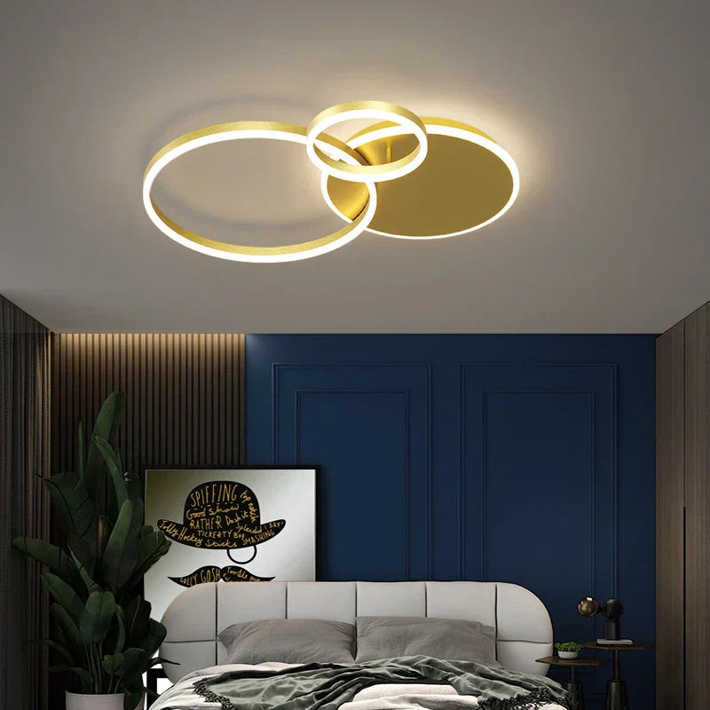 DecorBites™ ثريا سقف LED بتصميم حلقات إضاءة معلقة - إضاءة منزلية بلمسة عصرية