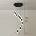 DecorBites™ Crystal LED Chandelier: Luxury Stair Lighting Fixture for Staircase, Minimalist Indoor Hangings