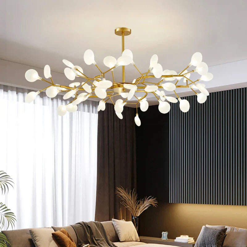 ثريا يراعة LED من DecorBites™: مصابيح سقف اسكندنافية حديثة لديكور المنزل الفاخر