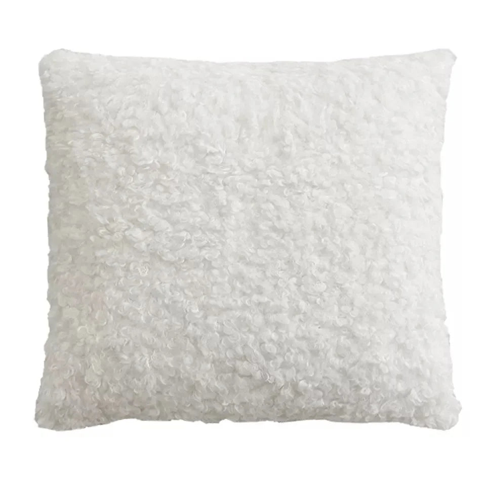 DecorBites™ IvoryCamel Polka Dot Lace Cushion Cover 45x45cm for Home Sofa Bed Decoration