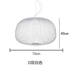 Spokes Birdcage Pendant Light in Polished Chrome