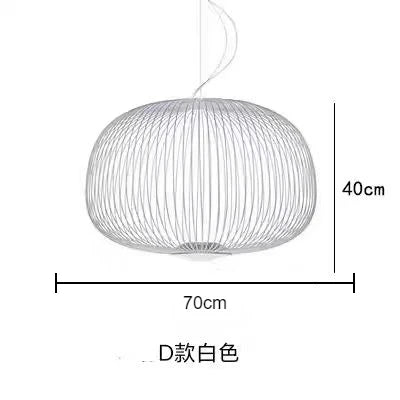 Spokes Birdcage Pendant Light in Polished Chrome