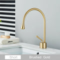 DecorBites™ Gold Tall Basin Faucet, 360 Swivel Waterfall Mixer for Bathroom Washbasin