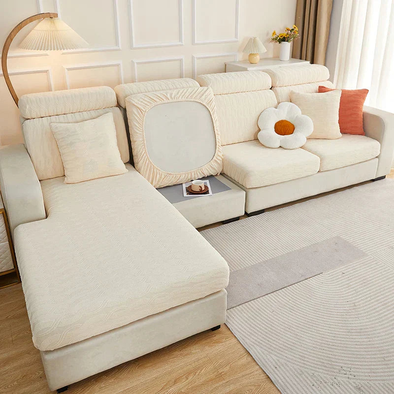 DecorBites™ Jacquard Sofa Seat Cover Furniture Protector Stretch Washable Slipcovers