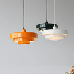 Retro Orange Metal Pendant Light