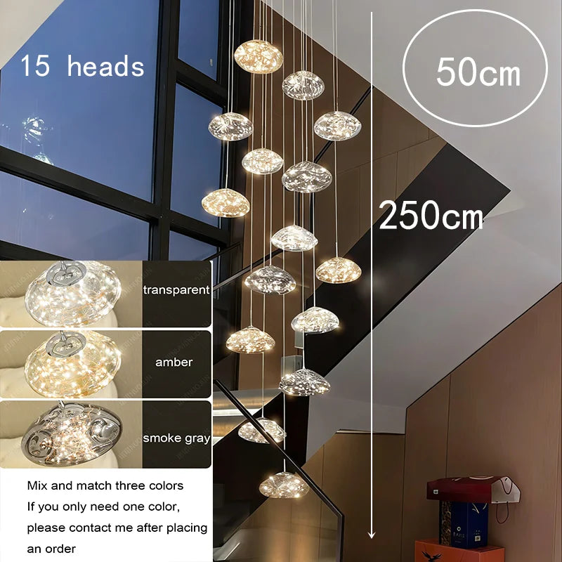 Modern Crystal Multi-Light Pendant Chandelier