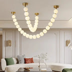 Nordic Beaded Alloy Pendant Light
