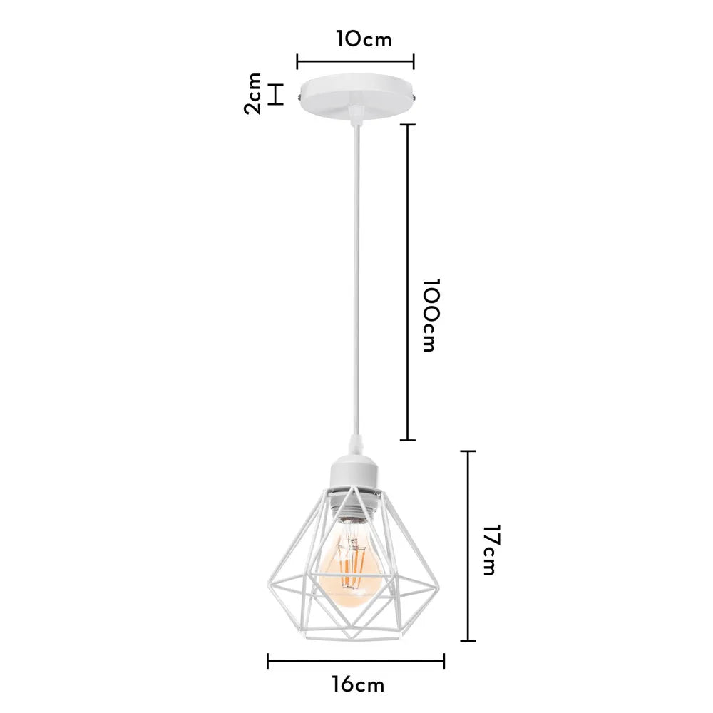 DecorBites™ Iron Frame Pendant Chandelier for Modern Indoor Lighting