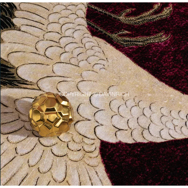 سجاد فاخر ناعم DecoraBites™ برسومات الطيور اليابانية - ديكور منزلي فاخر