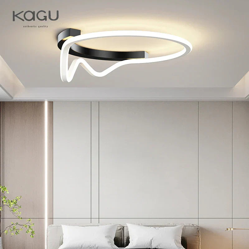 مصباح سقف LED دائري Geometry من DecorBites™ لديكور المنزل