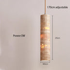 Cream Marble Linear Pendant Light