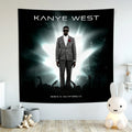 DecorBites™ نسيج Kanye's West الجداري: ملصق غلاف ألبوم موسيقي لتزيين غرفة النوم