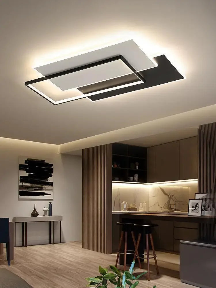 DecorBites™ ثريا LED: أضواء تعتيم عصرية لغرف المعيشة والطعام والمطبخ وغرف النوم والردهات المنزلية