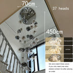 Modern Crystal Multi-Light Pendant Chandelier