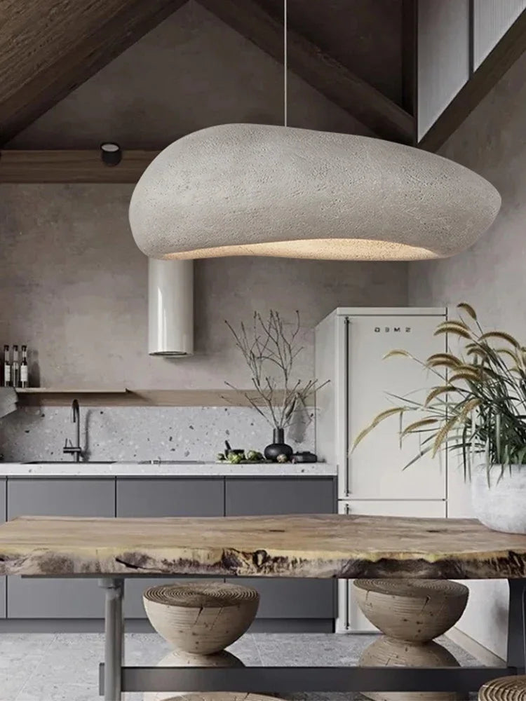 Handmade Wabi Sabi Resin Pendant Light