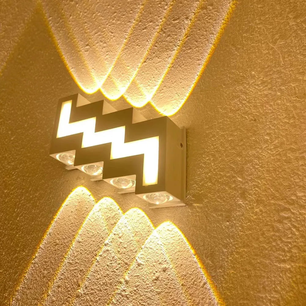 DecorBites™ IP65 LED Wall Lamp for Indoor/Outdoor Waterproof Garden Lighting