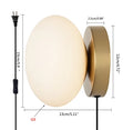 DecorBites™ Golden Glass Ball Wall Lamp Sconces for Modern Home Decoration